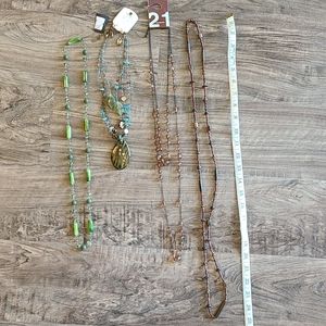 4 Bead necklaces